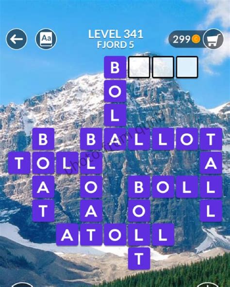 wordscapes puzzle 341|Wordscapes Level 341, Fjord 5 Answers .